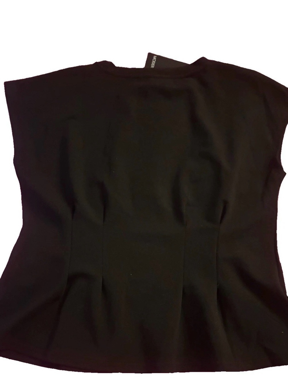 Black Women's Cap-Sleeve Blouse - Classic Fit